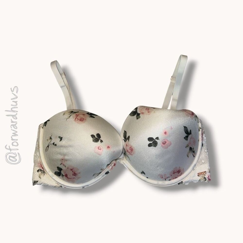 Victoria’s Secret PINK Plunge Push‑Up Multi‑Way Bra – Size 34D